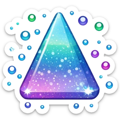 Sparkling glitter sticker