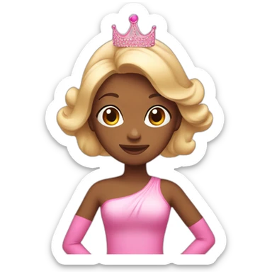 pink pilates princess sticker