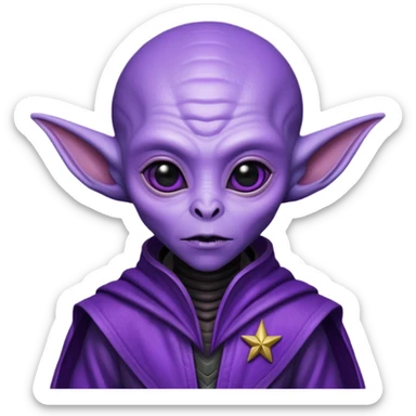 happle alien in star war sticker
