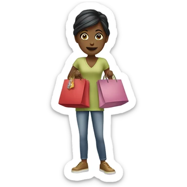 Shopaholic sticker