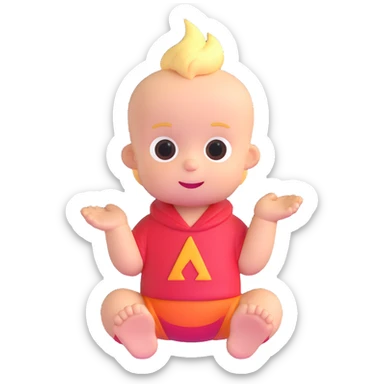 baby Jack Jack from The Incredibles sticker