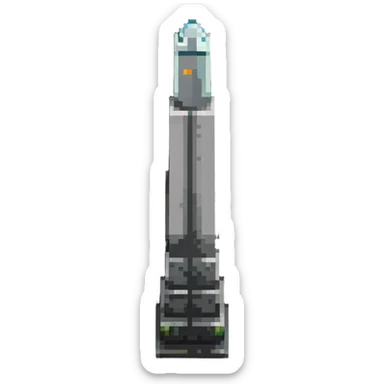 The Obelisk of Buenos Aires, a tall white stone monument with a pointed top, standing alone, iconic landmark of Argentina sticker