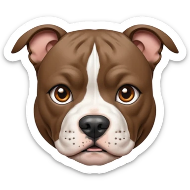 brindle staffordshire bull terrier sticker