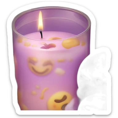 Scented candle in jar sticker
