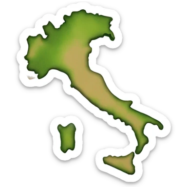 Italy Geographic Map sticker