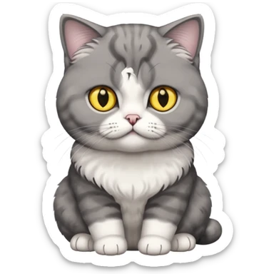 Scottish Fold Cute cat sticker