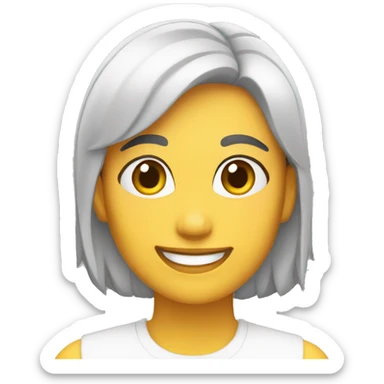 Chica latina cm sonriente  sticker