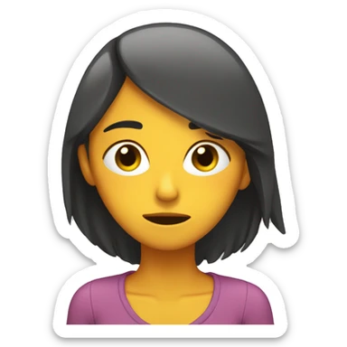 Chica durmiendo sticker