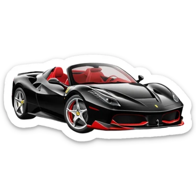 black farari car koli si change kar do sticker