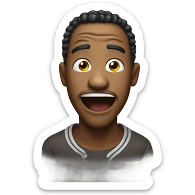 trying not to laugh  sticker