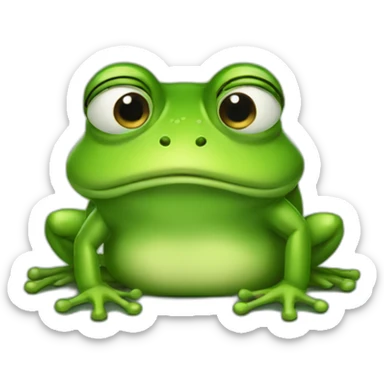 arrogant frog sticker