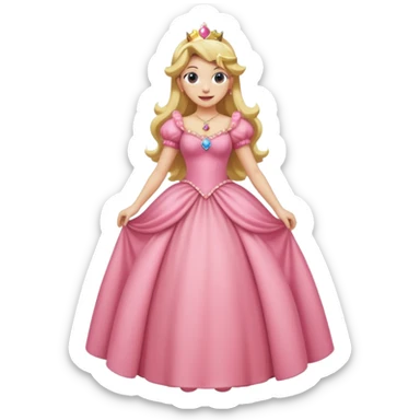 Princess Peach full body  sticker