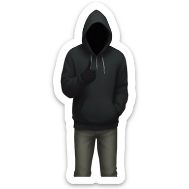 Stranger knocking on door sticker