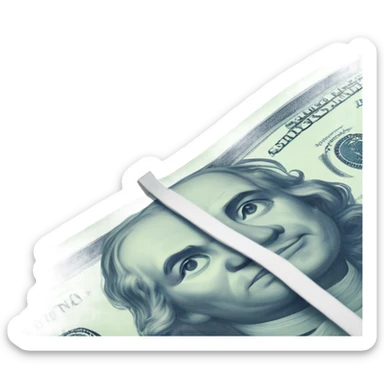 navi blue stack of money sticker