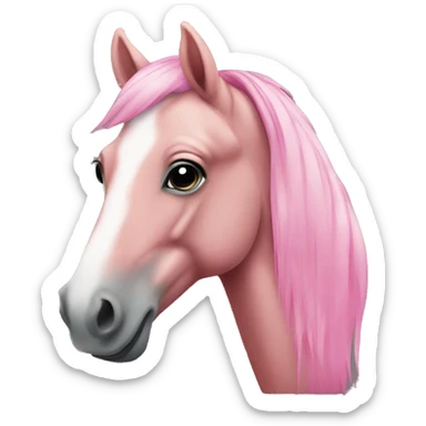 Horse pink  sticker