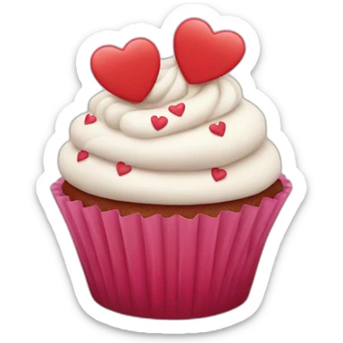 Happy Valentine’s Day cupcake sticker