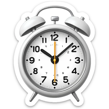 um DESPERTADOR minimalista sticker