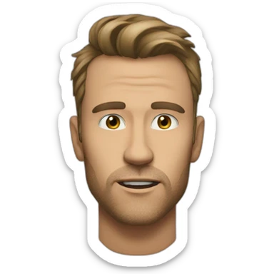 giga Chad sharp jaw line  sticker