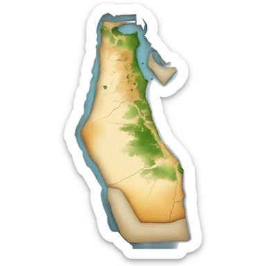 Map of Palestine  sticker
