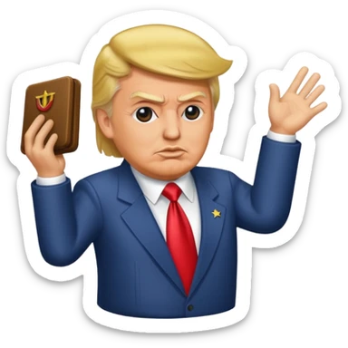 Trump qui kidnappe El président du Venezuela sticker