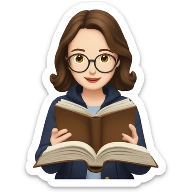 Rory gilmore reading a book sticker