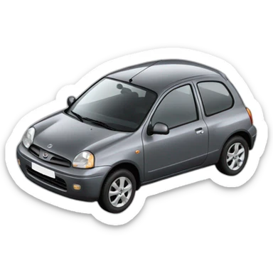 nissan micra 2005 grey sticker
