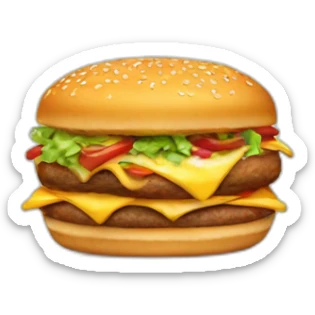 Borne de commande fast food  sticker