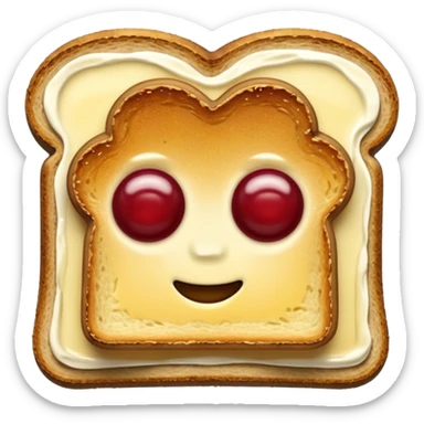 Toast with Butter and Jam
 sticker
