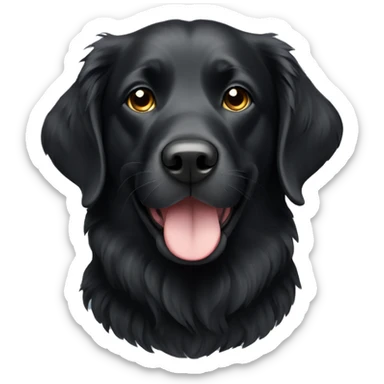 Black coat retriever  sticker
