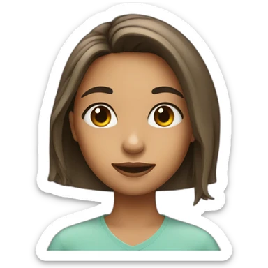 girl takes a selfie sticker