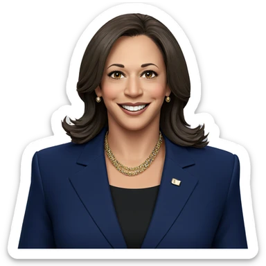 smiling girl in formal suit sticker