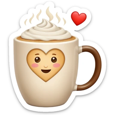 cafe latte sticker