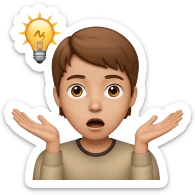 Brain is shoked sticker