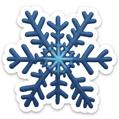 Snowflake sticker