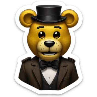 Golden freddy fazbears sticker