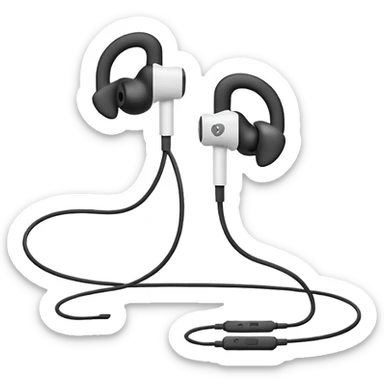 apple earphone white rough
 sticker