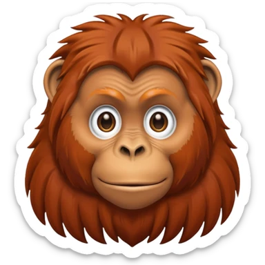 orangutan sticker