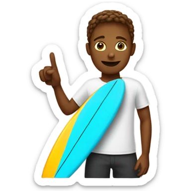 Surfer doing shaka  sticker