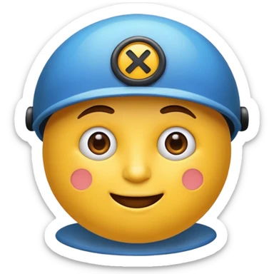 giant emoji for my boss at work sticker