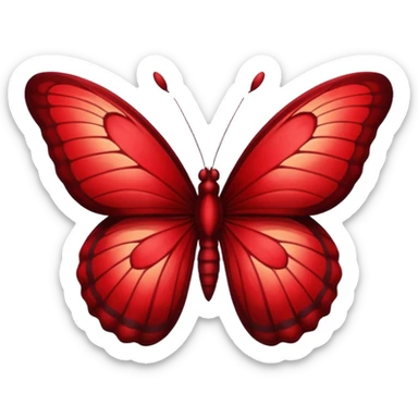butterfly dark red gradient sticker