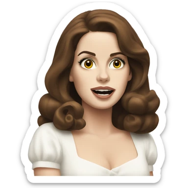 Lana Del Rey singing sticker