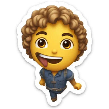 Coração batendo dizendo te amo sticker