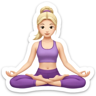 yoga girl sticker