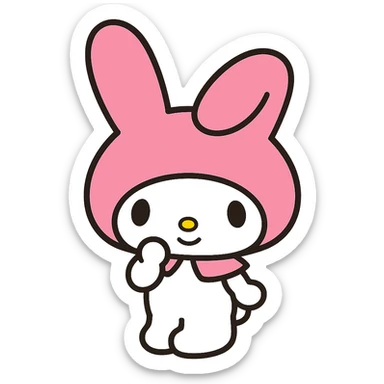 Extract only the main character from the image, remove the background and all other elements, and provide the character with a transparent background. sticker