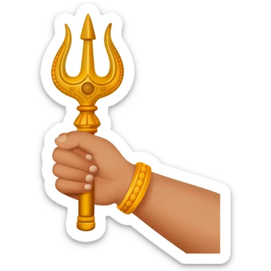 Sudarsan chakra in hand sticker