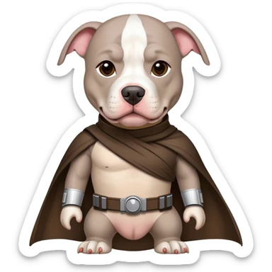 Grey pitbull starwars  sticker