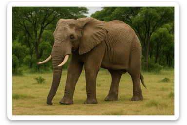 African elephant sticker