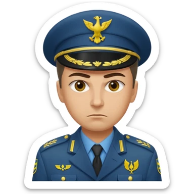 generate realistic military logistics department manager from ukraine sticker