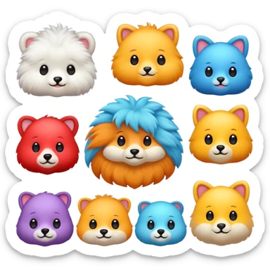 Cute animali sticker