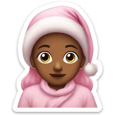 Baby pink Christmas sticker